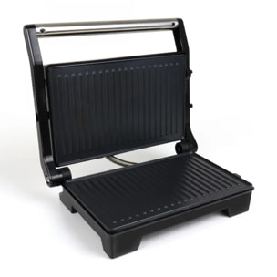 Parrilla eléctrica grill JATA JEGR1107 con placas rayadas (22,8 x 14,5 cm) antiadherentes 1000 W