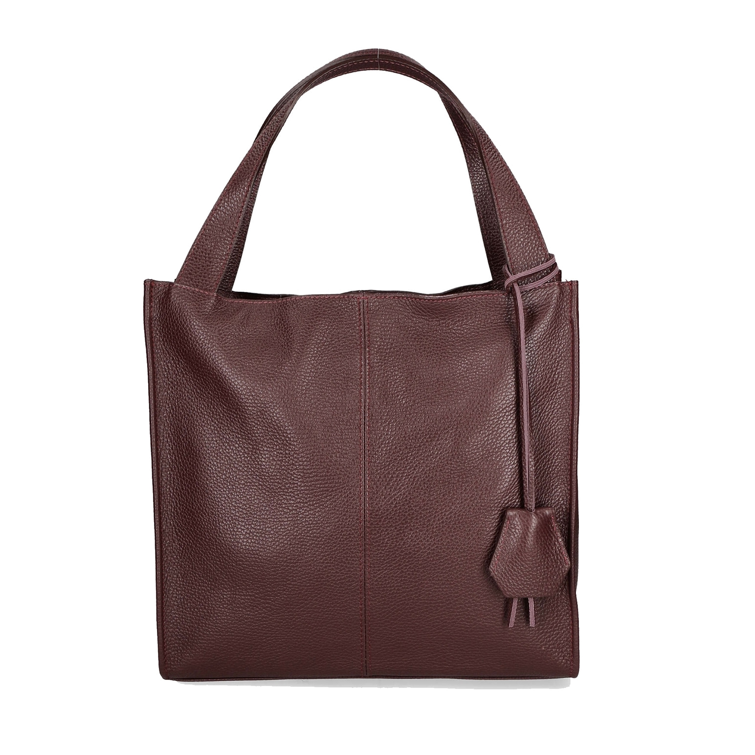 Borsa a spalla  da donna In Vera pelle Made in Italy 34x32x11 cm