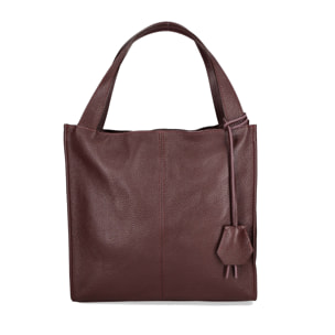 Borsa a spalla  da donna In Vera pelle Made in Italy 34x32x11 cm