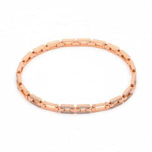 Pulsera Muka acabado oro rosa 18k