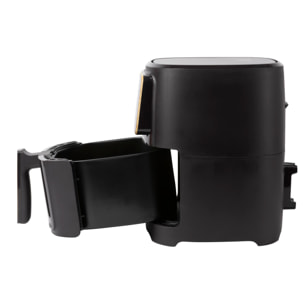 Freidora de aire de 1800W y 6,9L con 8 programas de cocción, revestimiento cerámico y ajuste de temperatura CHARCOAL Bergner