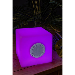 Lampada CUBO a LED con speaker 20x20 cm