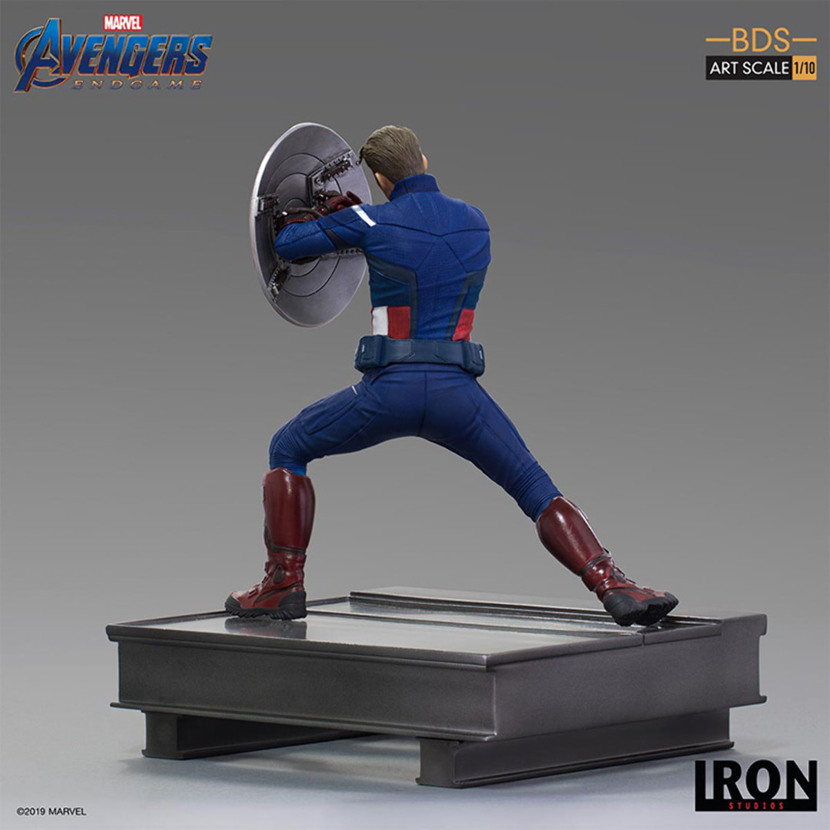 Avengers: Endgame Statua Captain America 2023 18 cm 1/10 Iron Studios