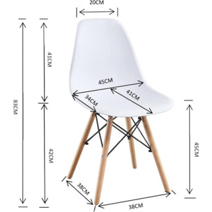 Chaise Agathe Gris X2