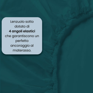 COMPLETO LETTO MAX COLOR MATRIMONIALE, 100% COTONE