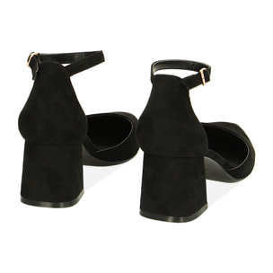 Open Shank negras en tela