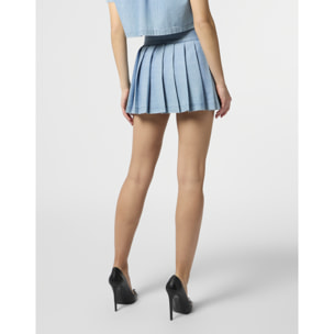 PHILIPP PLEIN Chambray Mini Skirt