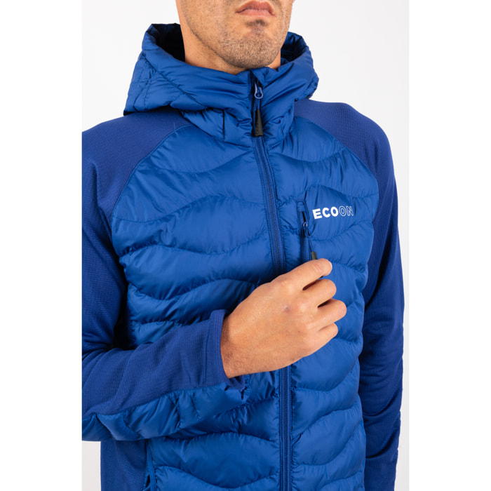 Chaqueta ECOActive Hybrid Insulated Jacket with cap dela marca ECOON - Azul Cielo