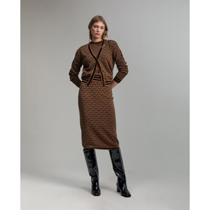 Gonna in maglia Logomania