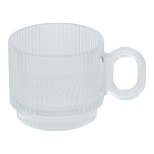 Tasse Lorene transparent L8,6xp5,3xH6,1cm