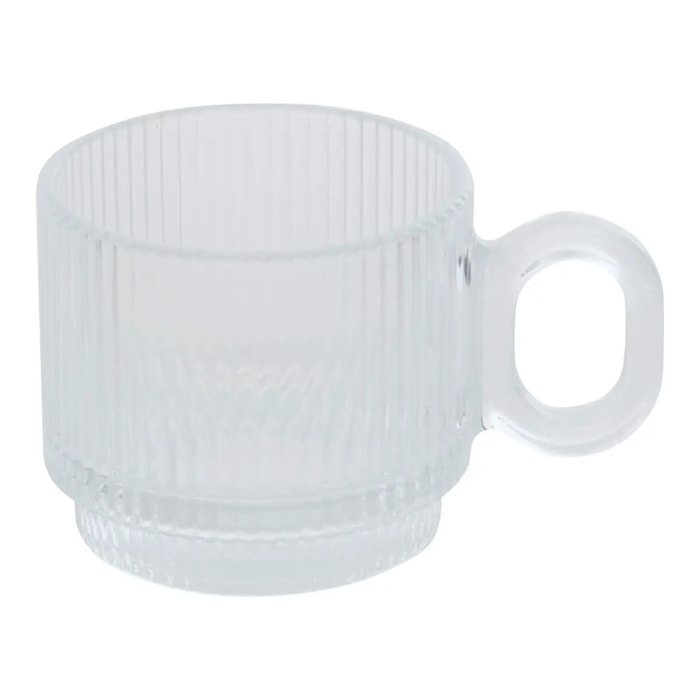 Tasse Lorene transparent L8,6xp5,3xH6,1cm