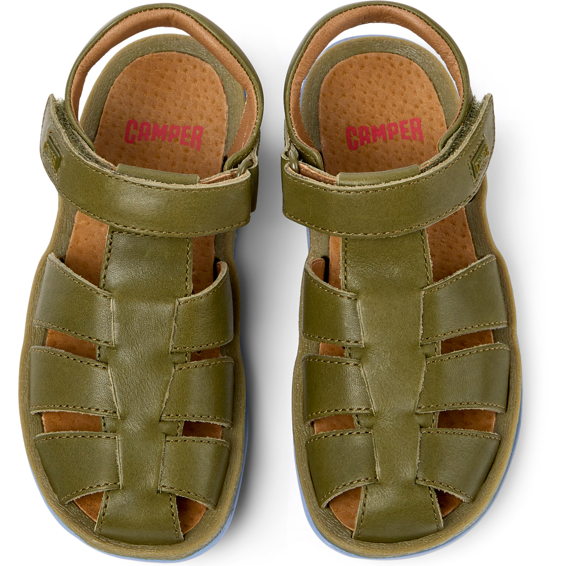Sandalias - CAMPER Bicho - Verde - Cuero liso