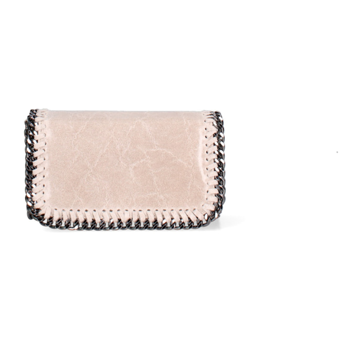 Borsa a tracolla da donna Made in Italy - Eolian Nova - Pelle scamosciata stampata - 22.0 x 13.0 x 4.0 cm