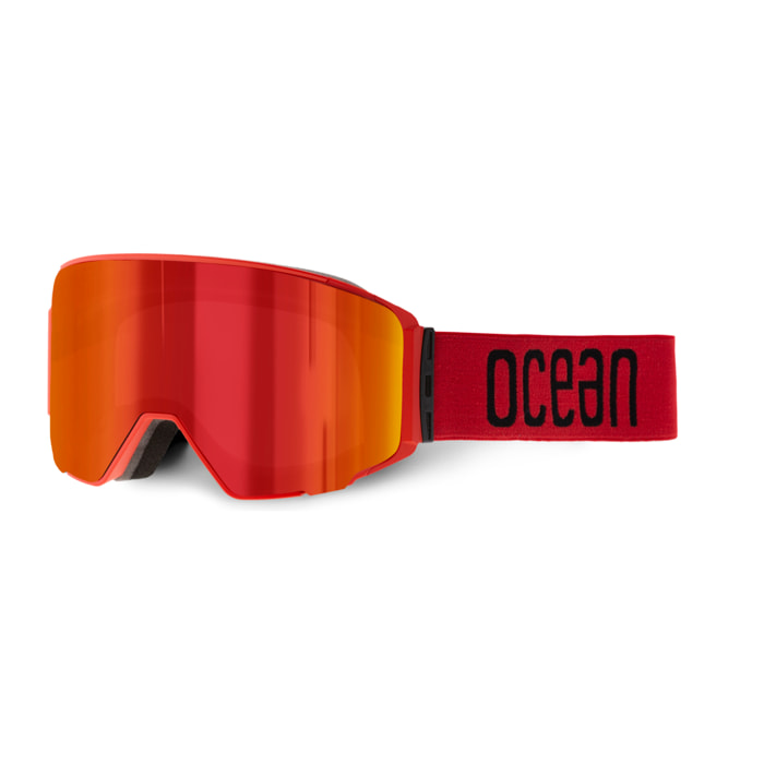 GAFAS DE SKI OCEAN DENALI de color Rojo