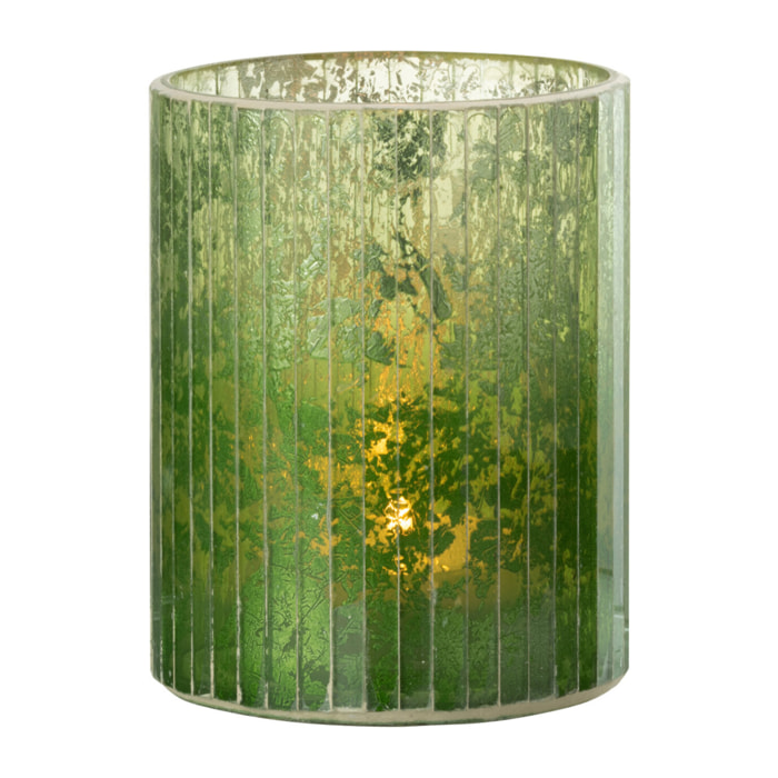 J-Line photophore Lignes - verre - vert - medium