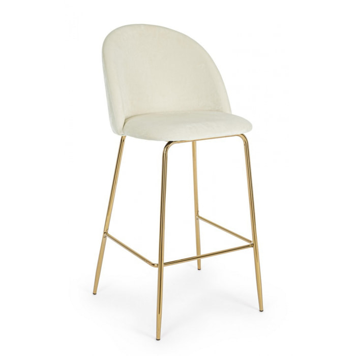 Set di 2 sgabelli bar CARRY bianco