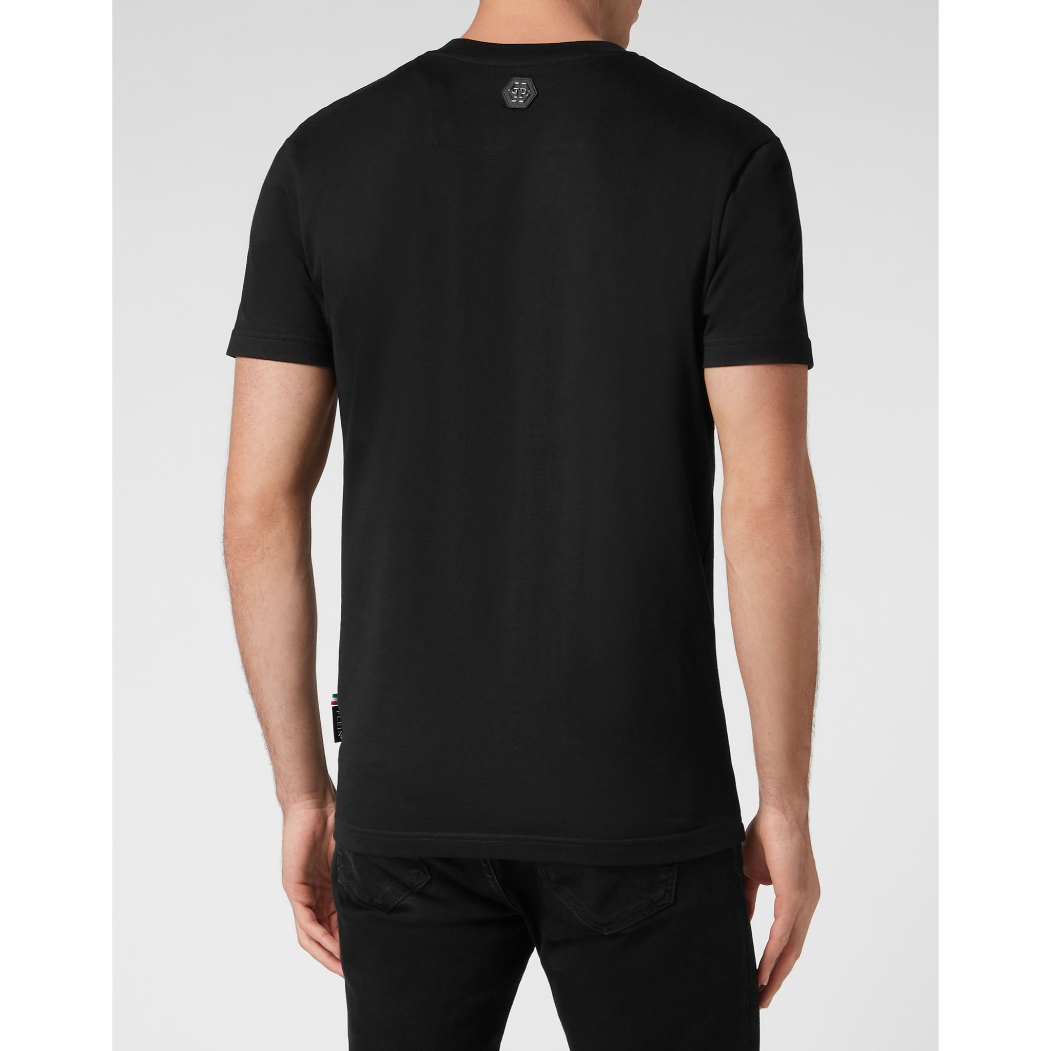PHILIPP PLEIN Camiseta de cuello redondo y manga corta SMILE
