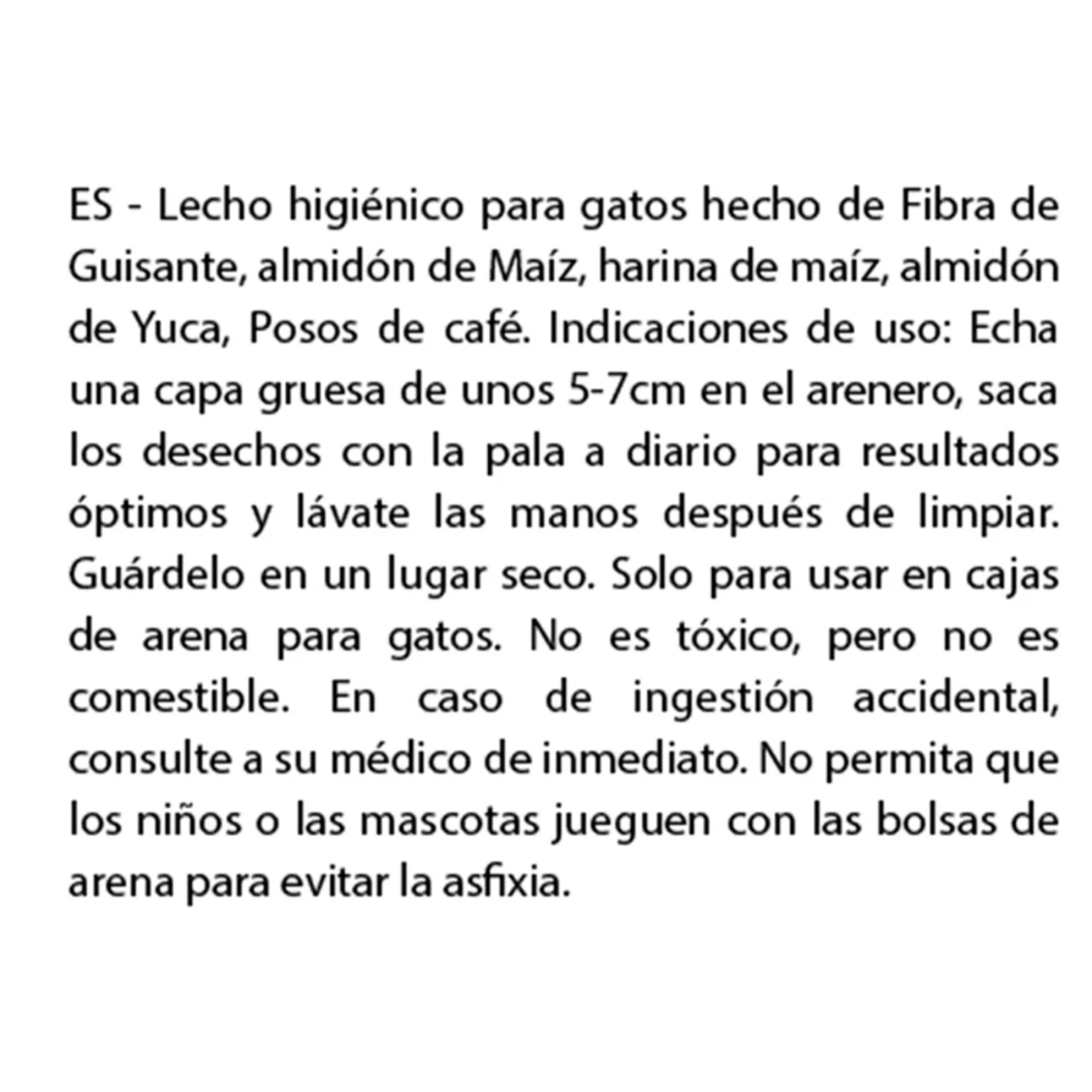 Kit Cat Arena Eco 2nd Chance - Coffee Beans (Natural) 2,5 Kg Semillas de Café , Guisante y Yuca