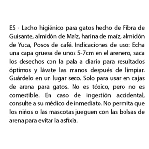 Kit Cat Arena Eco 2nd Chance - Coffee Beans (Natural) 2,5 Kg Semillas de Café , Guisante y Yuca