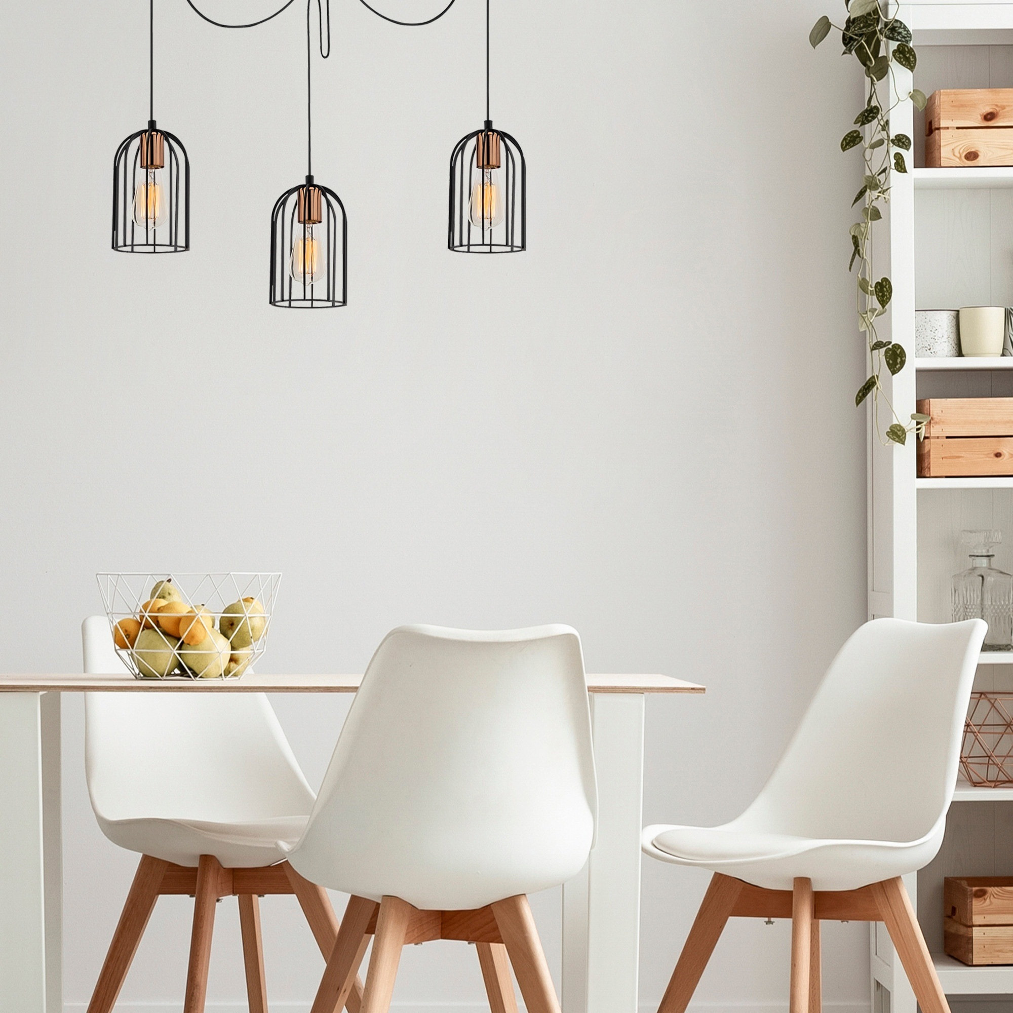 Lámpara de techo - Negro, 104x14 x111