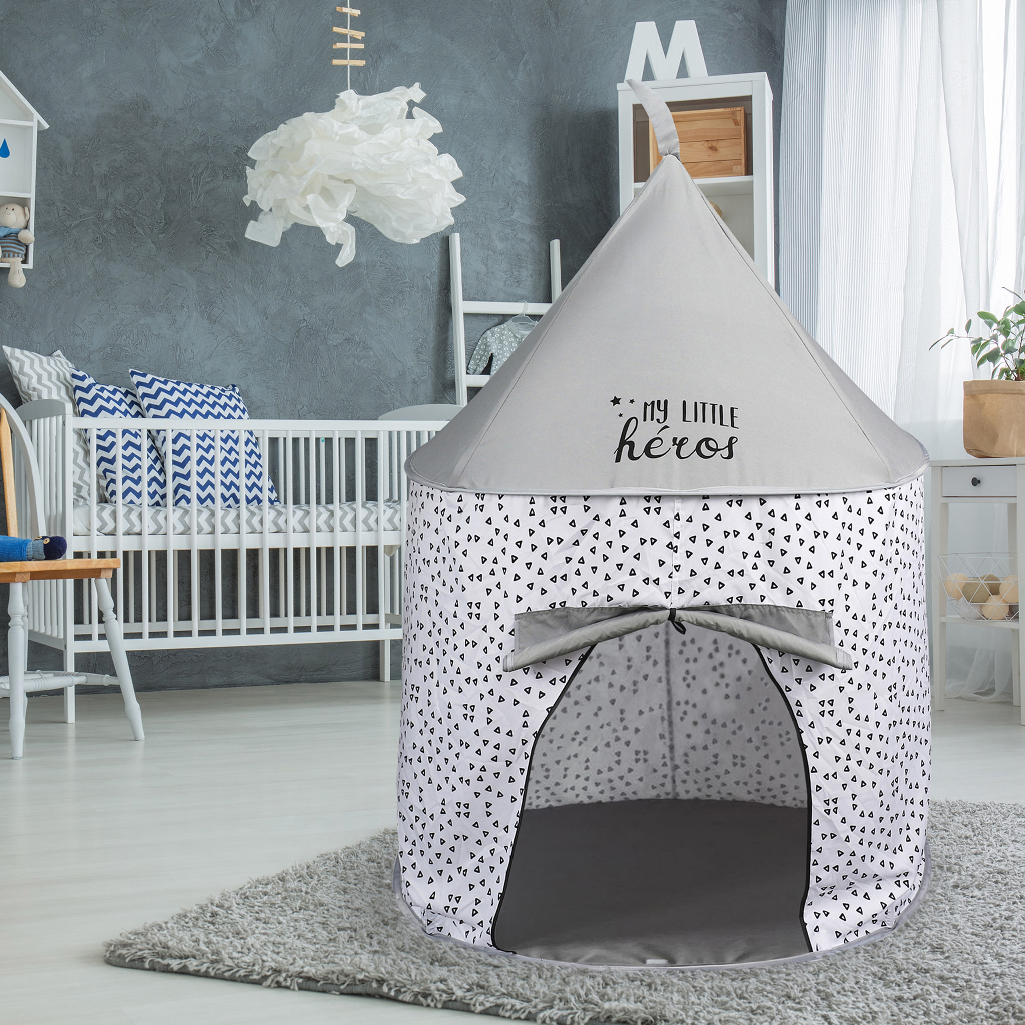 Tente Pop Up Grise 100x135cm