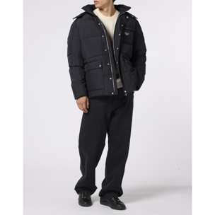 PHILIPP PLEIN Nylon Puffer Jacket Gothic Plein