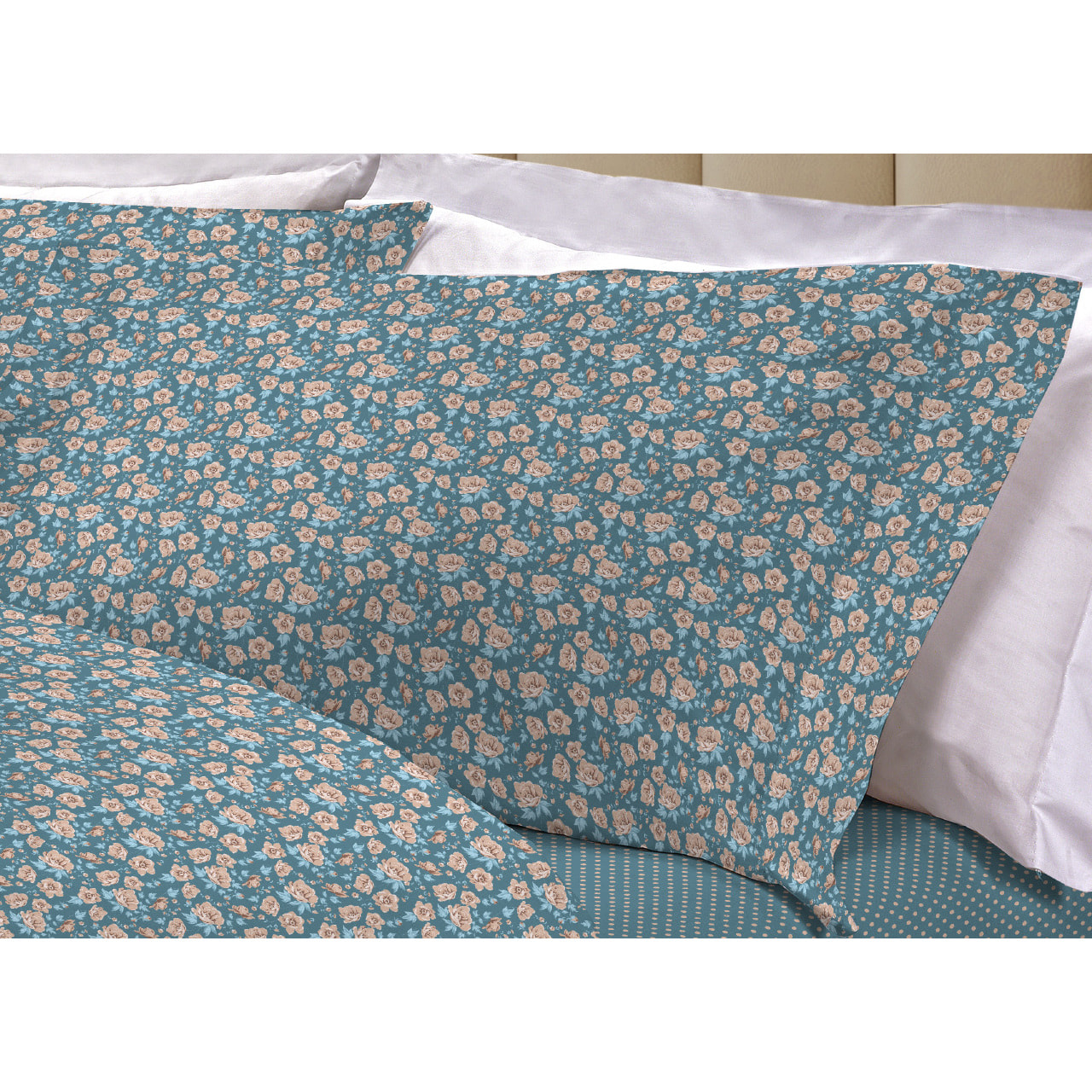 Completo Lenzuola 100% Cotone Linea 3027 Provenza Verde