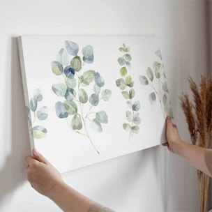 Tableau branchages eucalyptus aquarelle Toile imprimée