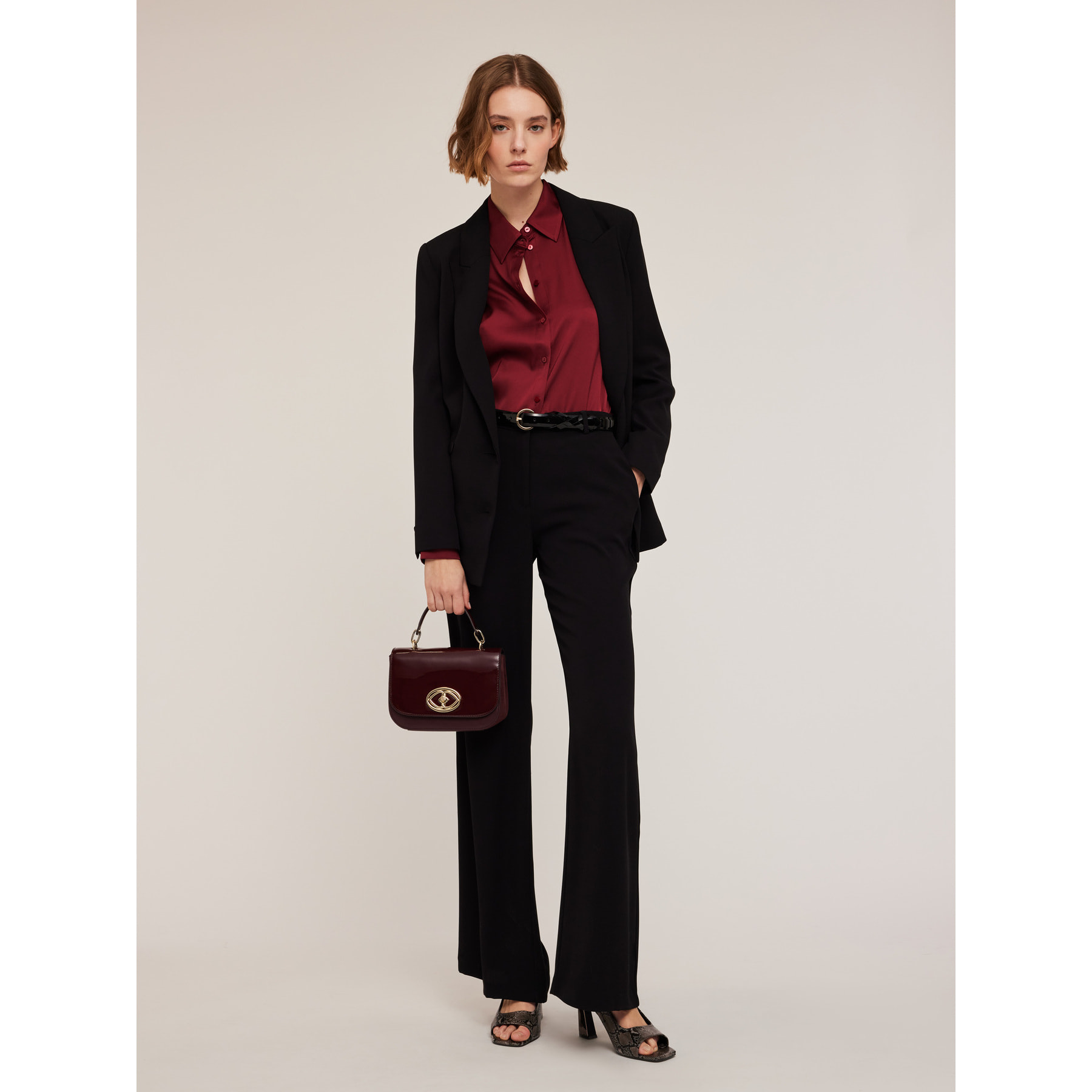 Motivi - Camicia satin - Bordeaux