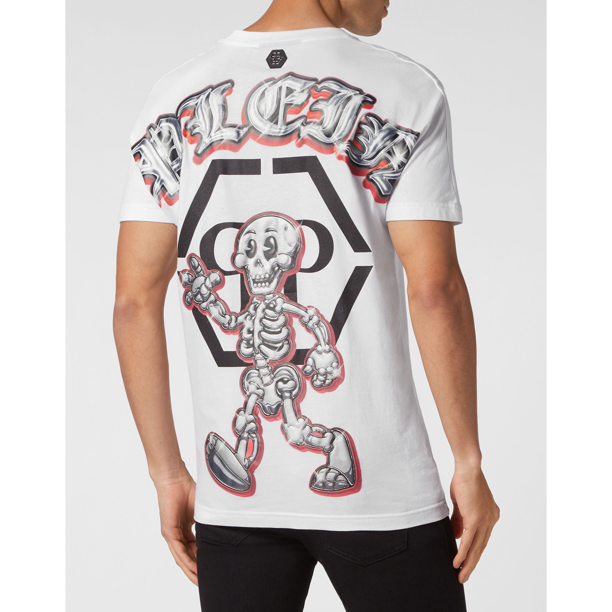 PHILIPP PLEIN T-Shirt Round Neck SKULL
