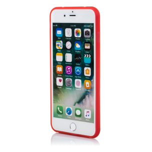 DAM CUSTODIA IN TPU TRASPARENTE CON COLORE IP7 / IPHONE 8 713 Cm. colore rosso