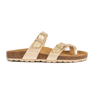 Sandalia BABUNKERS DORADO