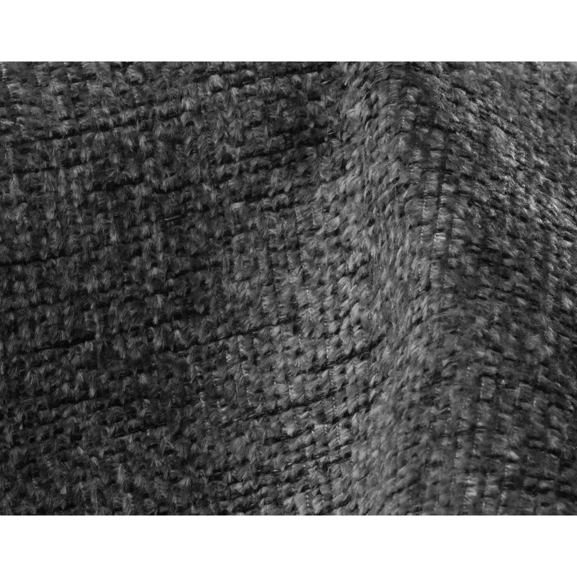 Margaux - Canapé d'angle gauche 5 places convertible avec coffre et têtières réglables en velours texturé - Gris
