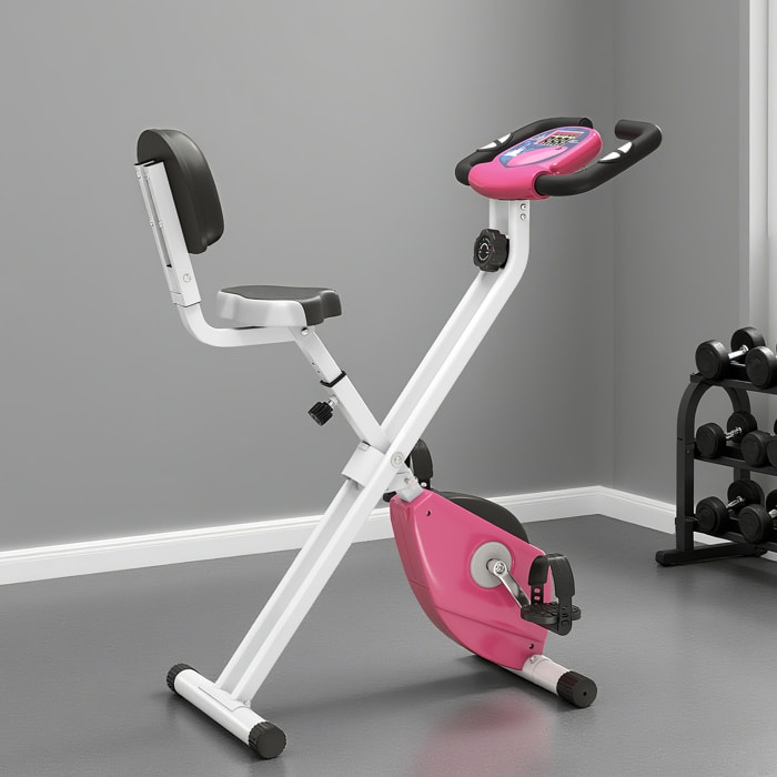 Vélo d'appartement pliable réglable écran