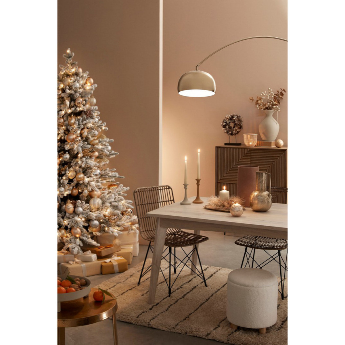 Albero di Natale PRAGA innevato slim 180 cm