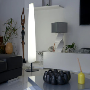 Lampadaire lumineux design fin filaire pour extérieur éclairage puissant LED blanc BAY H160cm