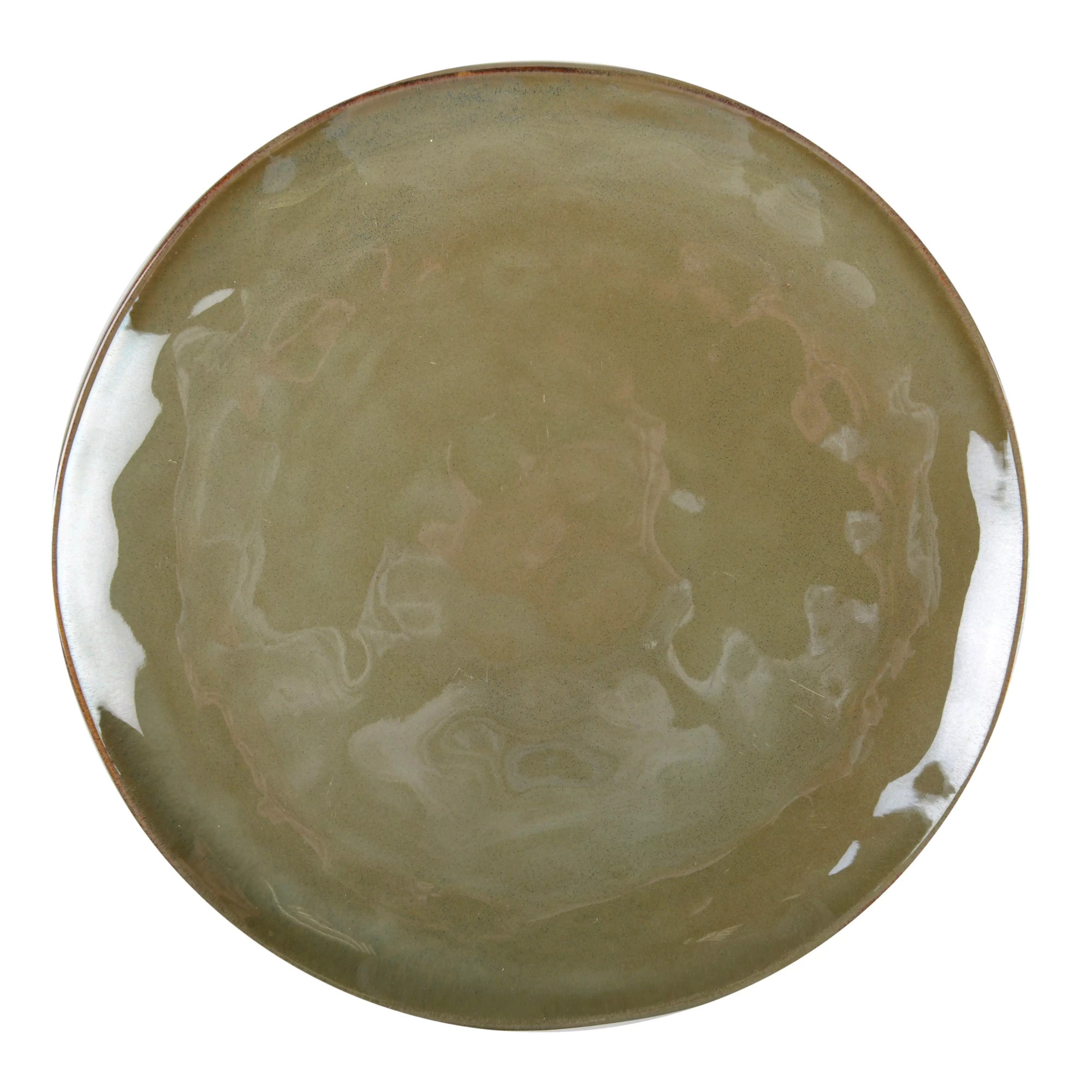 Lot de 6 ASSIETTE PLATE KAKI
