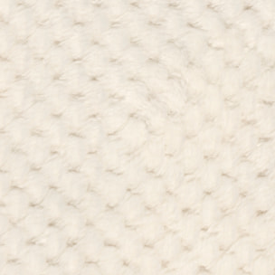 Plaid - HOME DECO FACTORY - Effet Sherpa - Ultradoux - Blanc