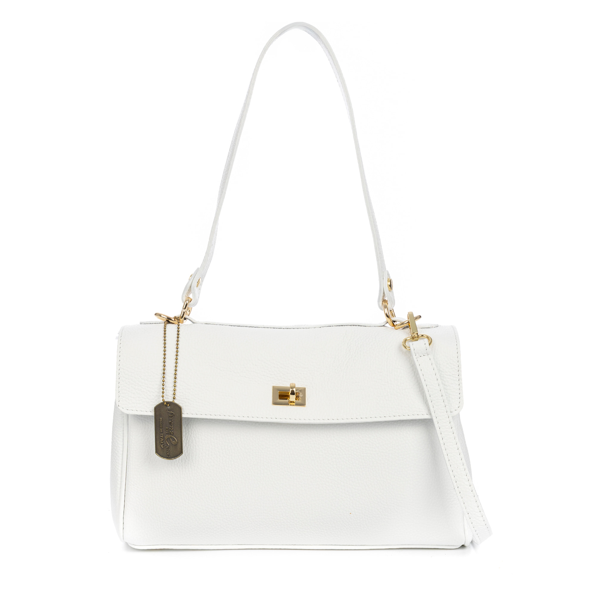 Azeglio borsa a tracolla donna. Pelle autentica Dollaro.