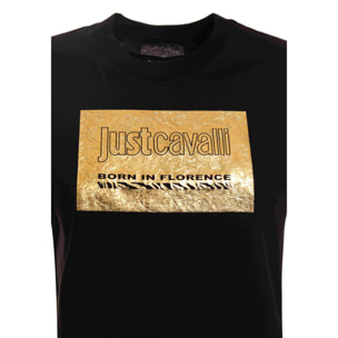 Just Cavalli T-shirt di cotone con logo Just Cavalli.