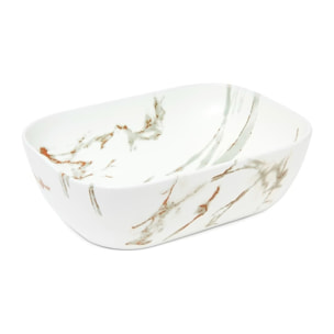 Le célèbre Infinitio 45,5x32,5 cm lavabo en marbre sans trop-plein (SATINF4532MR)
