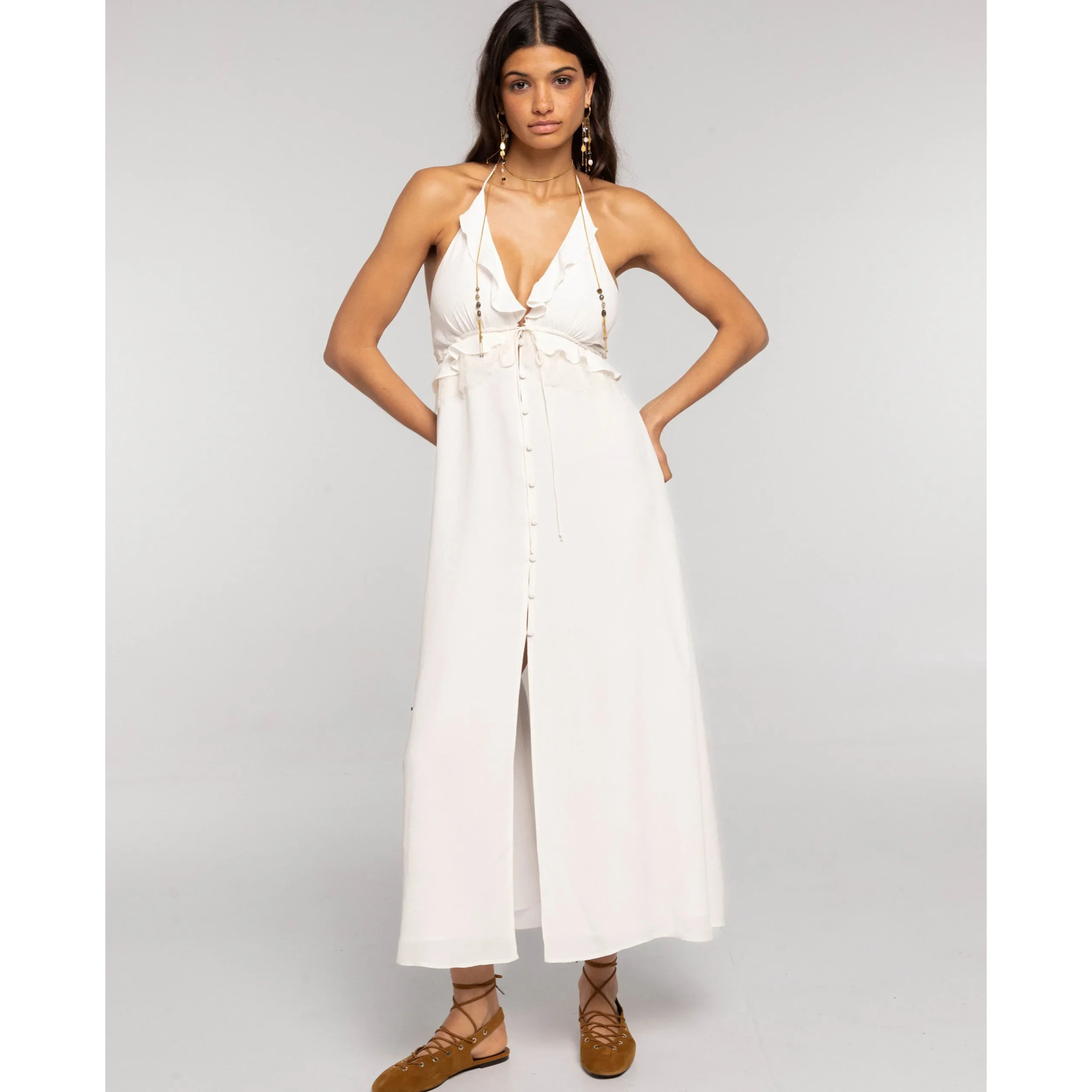 Vestido de tirantes multiposición de mujer
