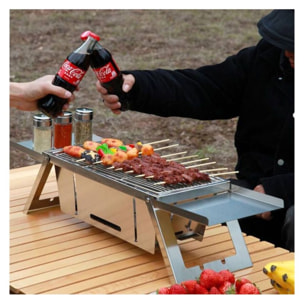 Barbecue Pliable en acier inoxydable Herzberg HG04159