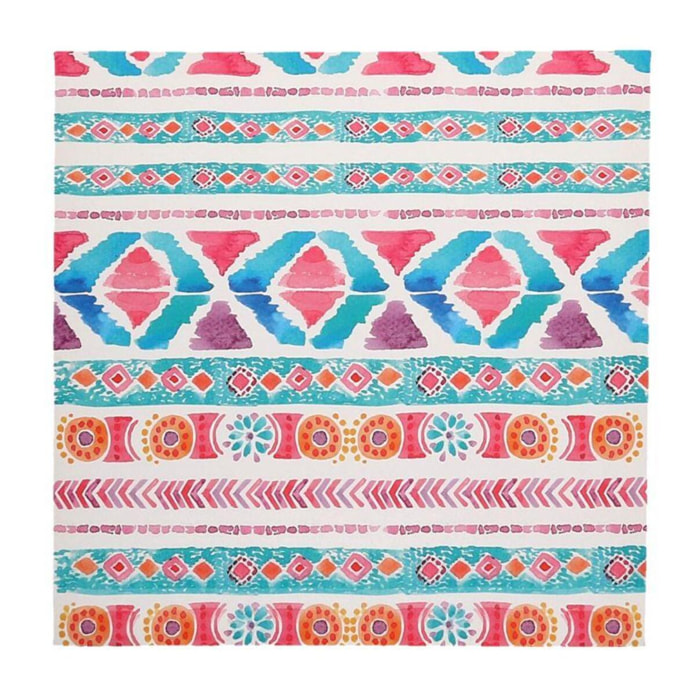 Quadro stampa mosaico multicolore cm40x40x1,5