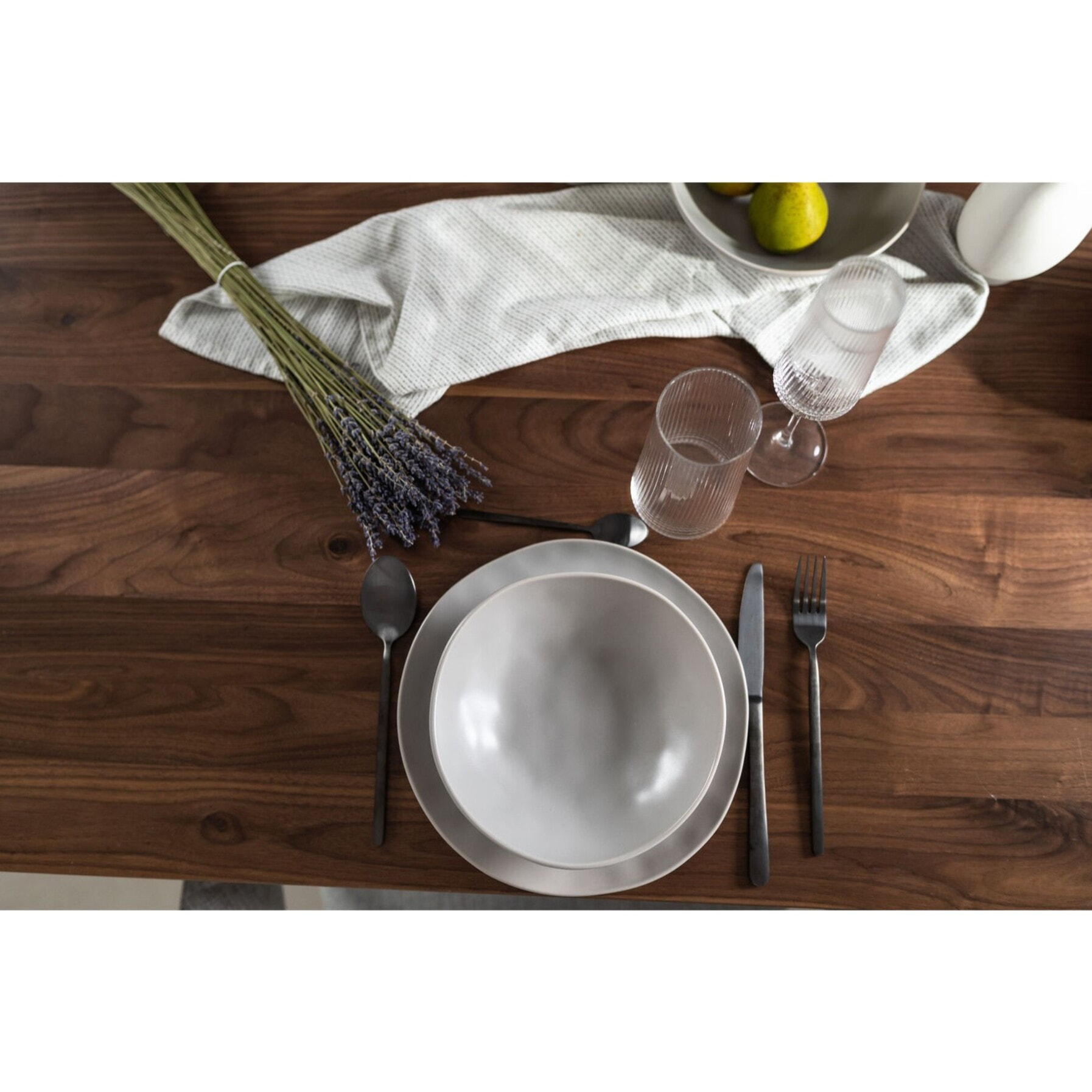 Assiettes Organic grises 26cm set de 4 Kare Design