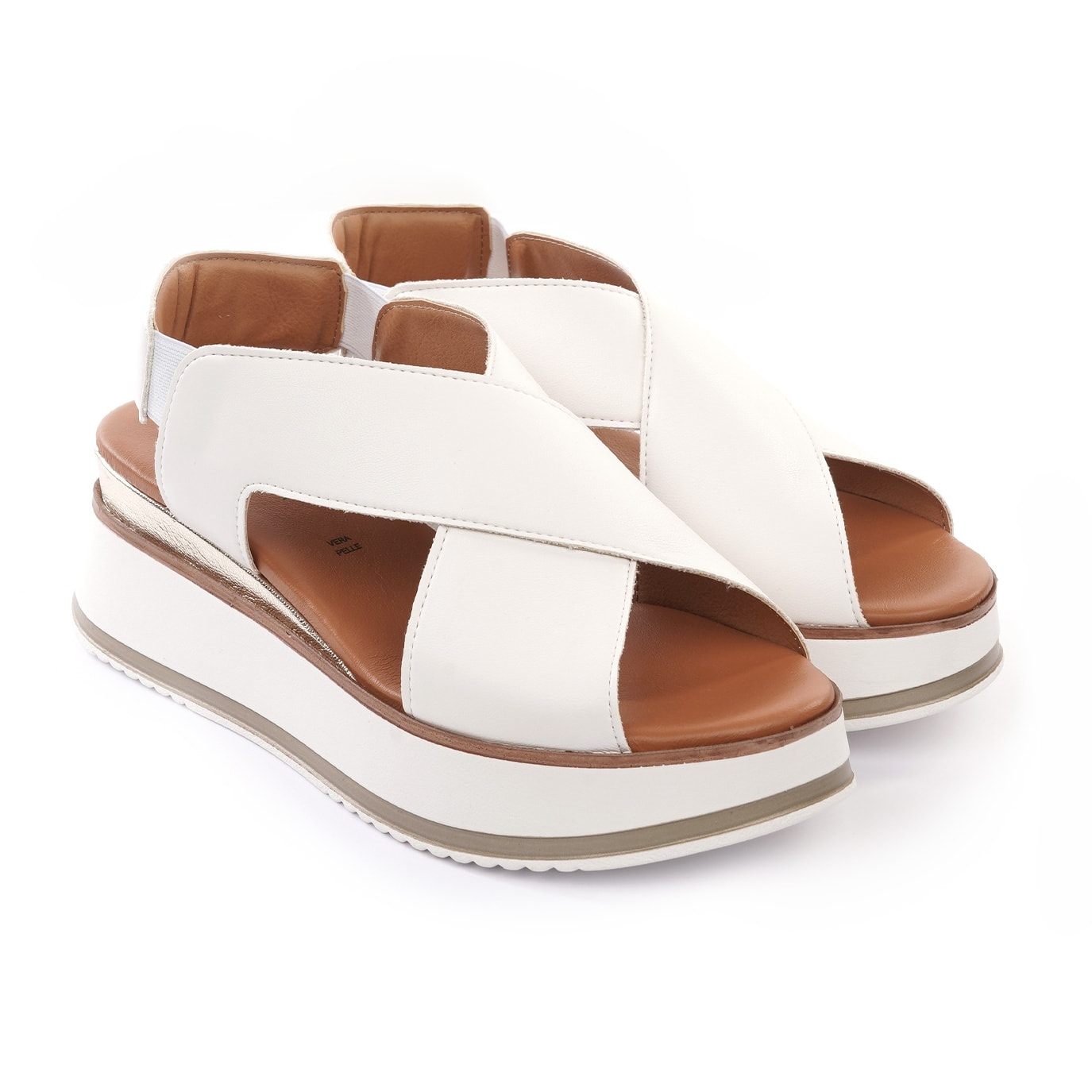 SANDALO ZEPPA INCROCIO BIANCO