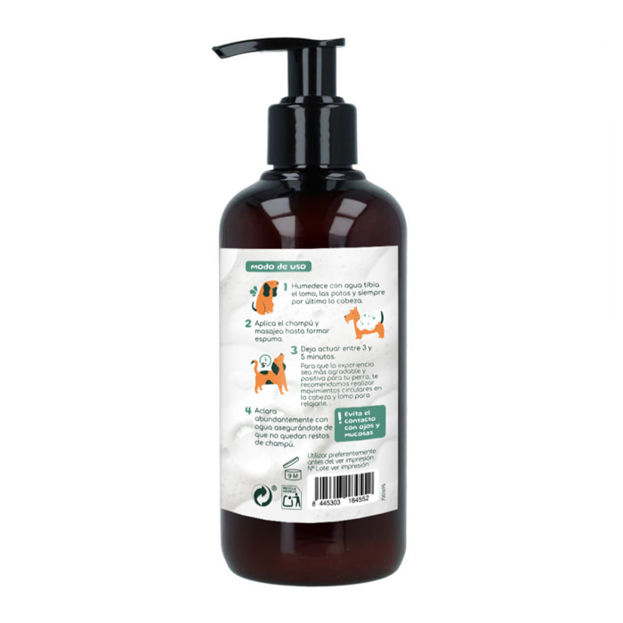Champú Natural para Perros – Limpieza Suave y Profunda, Hidrata y Protege el Pelaje, Aroma Agradable, Ideal para Todo Tipo de Razas