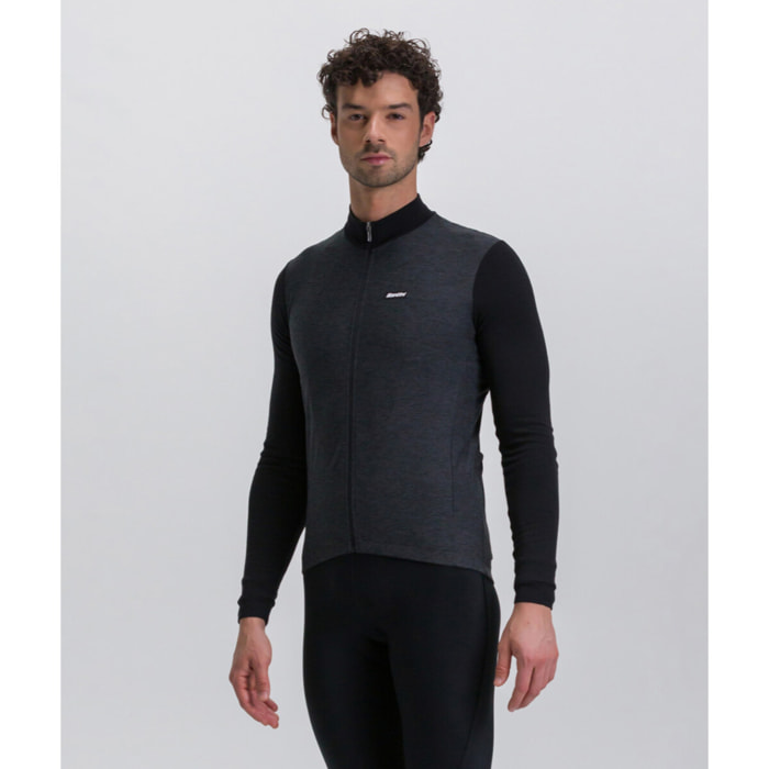 Pure - Maglia Manica Lunga - Nero - Uomo