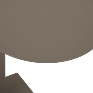 Table d'appoint de jardin Venuzia 50x30x50cm café