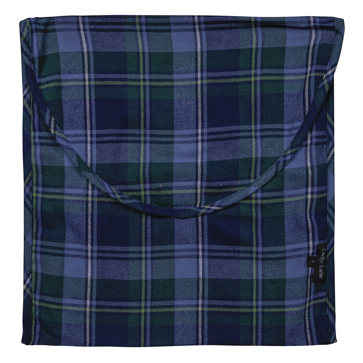 PIGIAMA DONNA donna flanella invernale quadro blu e verde